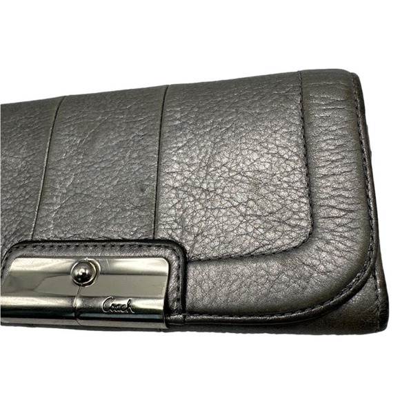 COACH Metallic Silver Wallet - Picture 5 of 13